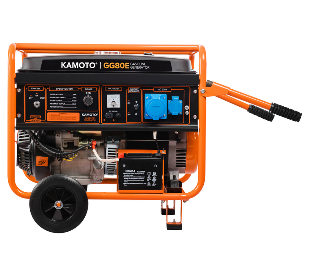 Электрогенератор KAMOTO GG 80E 8квт Бензин AVR photo 0