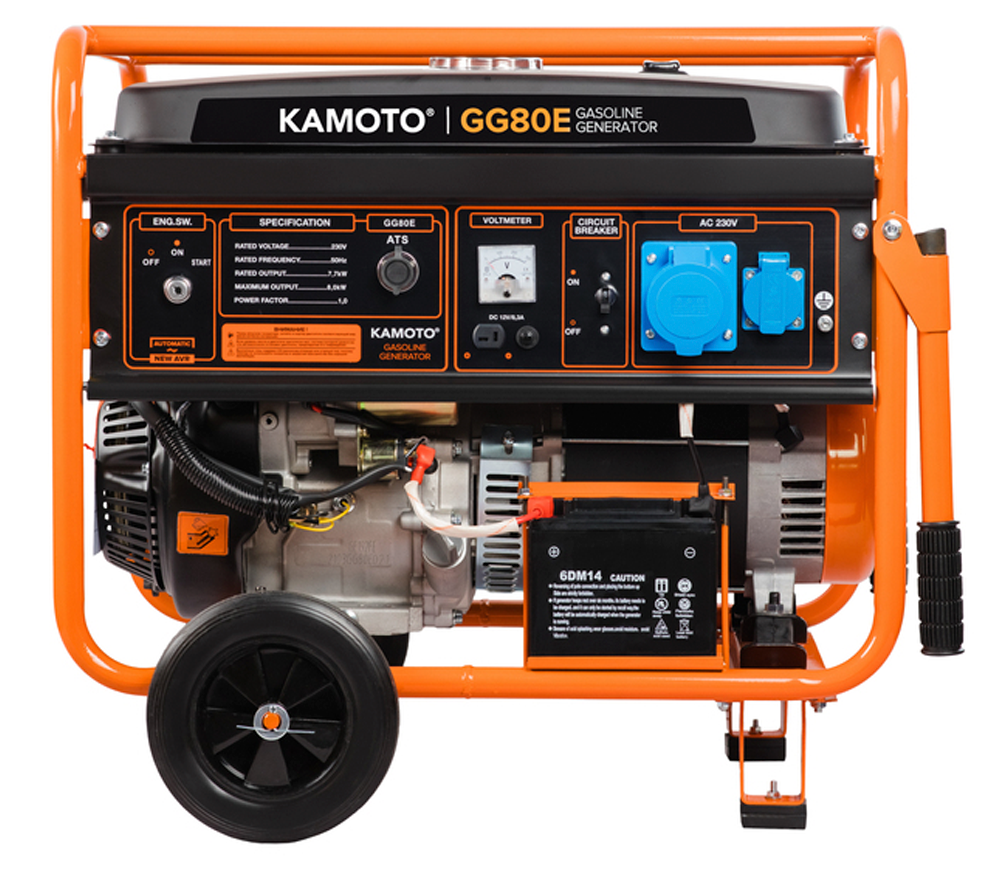 Электрогенератор KAMOTO GG 80E 8квт Бензин AVR photo 12