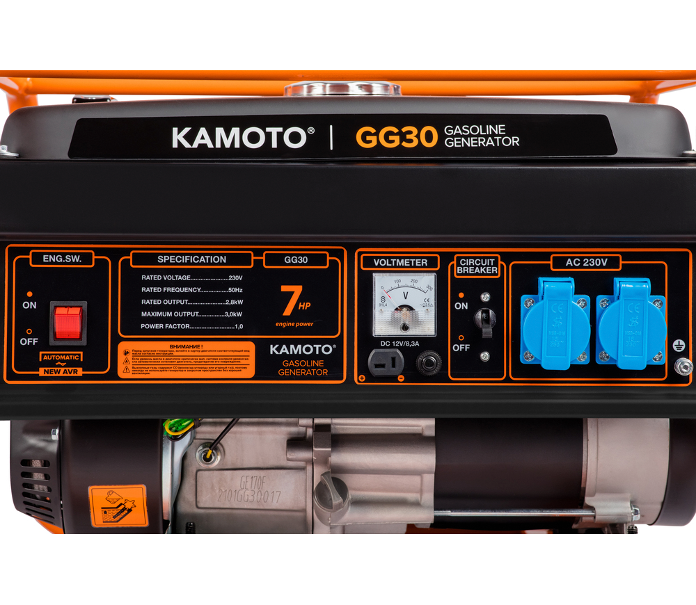 Электрогенератор KAMOTO GG 30 3квт Бензин AVR photo 5