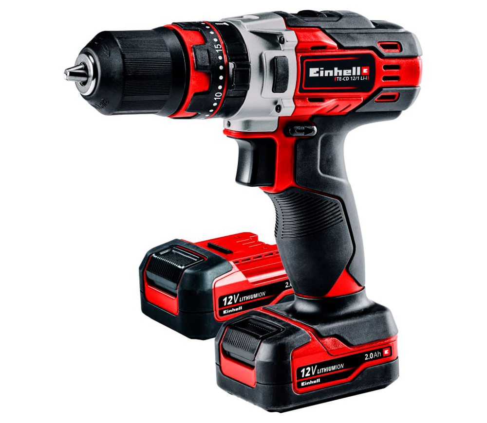 Mașină de înșurubat cu acumulator EINHELL TE-CD 12/2 Li 12V 2Ah photo