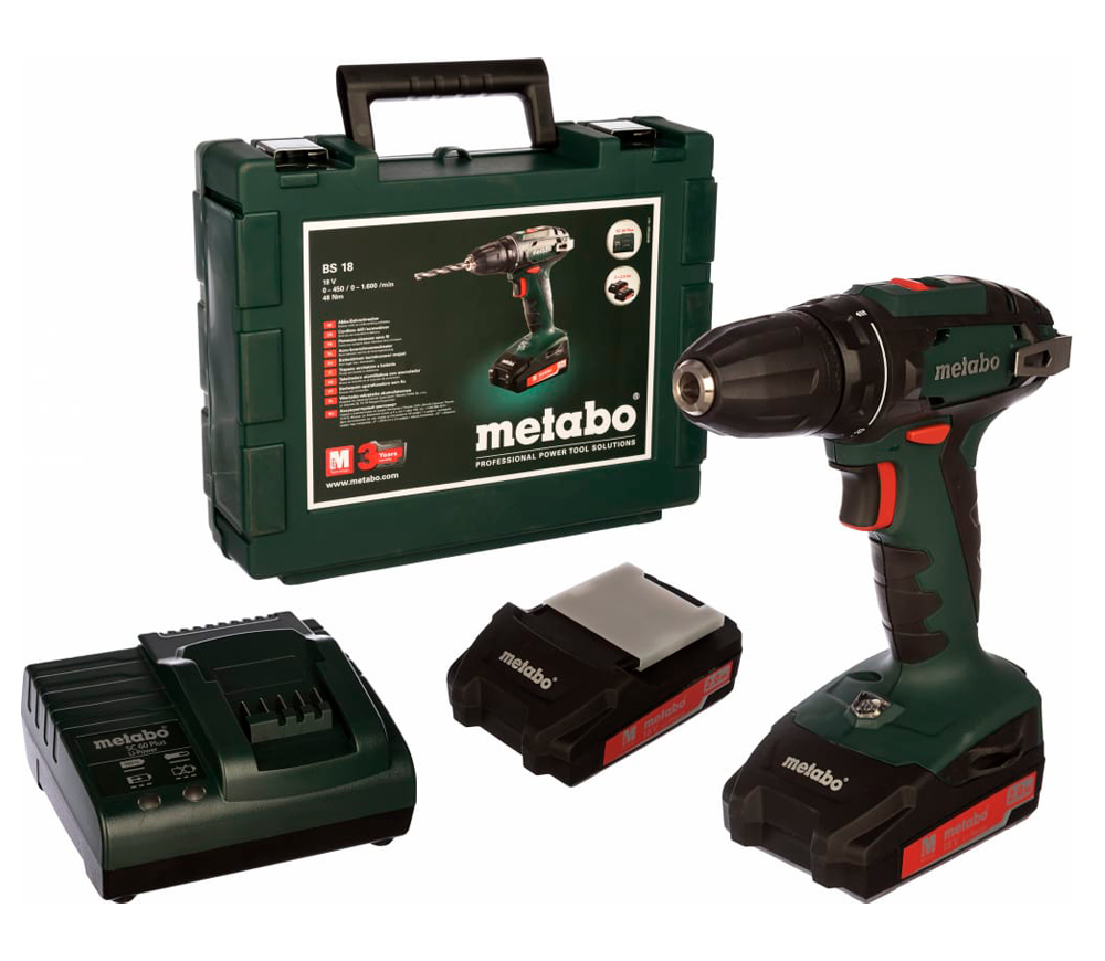 Mașină de înșurubat cu acumulator METABO BS 18 (602207560) 18V 2Ah photo 9