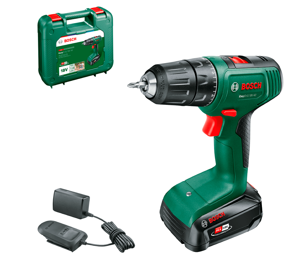 Mașină de înșurubat cu acumulator BOSCH EasyDrill 18V-40 18V 2Ah photo 0