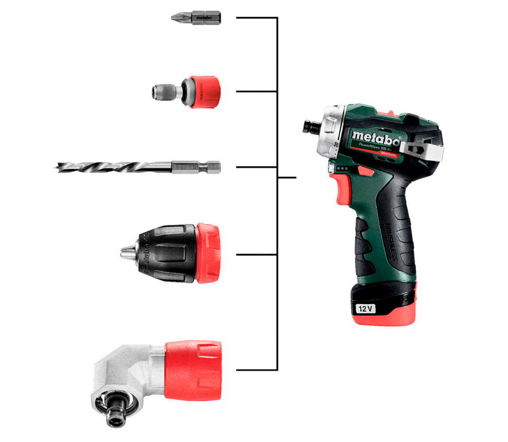 Mașină de înșurubat cu acumulator METABO PowerMaxx BS BL Q 12V 2Ah photo 2