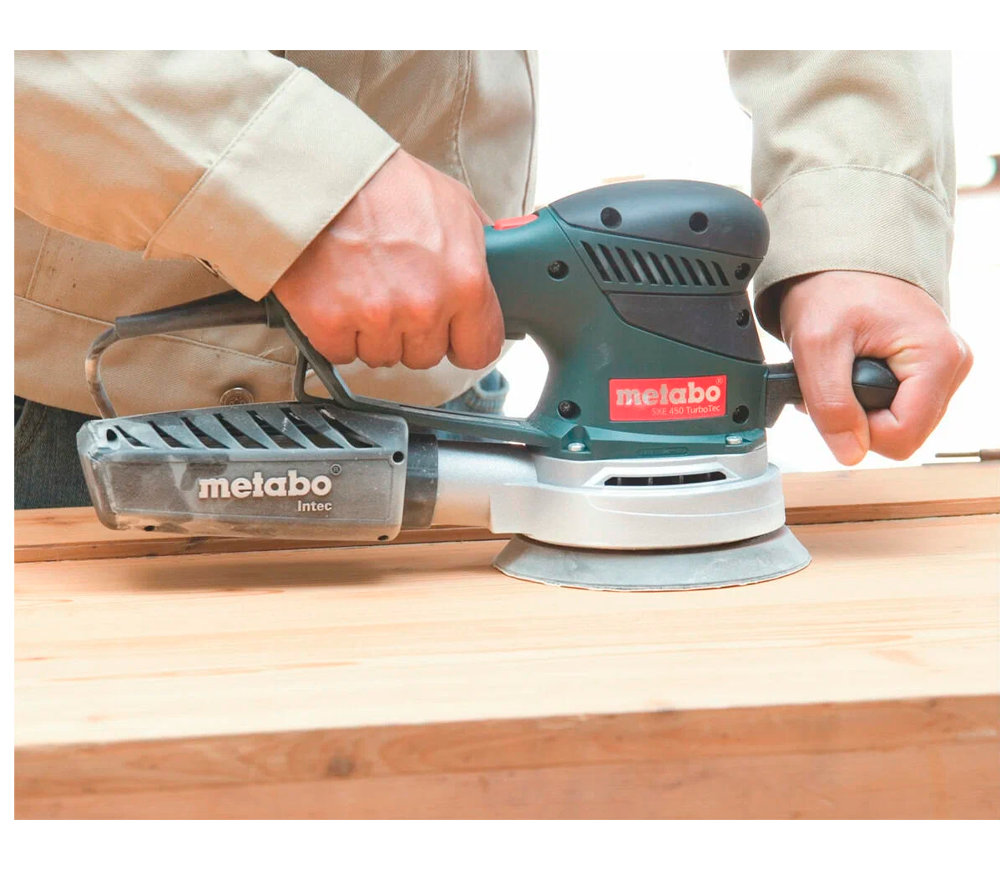 Шлифмашина эксцентриковая METABO METABO SXE 450 TurboTec 350вт 150мм photo 2