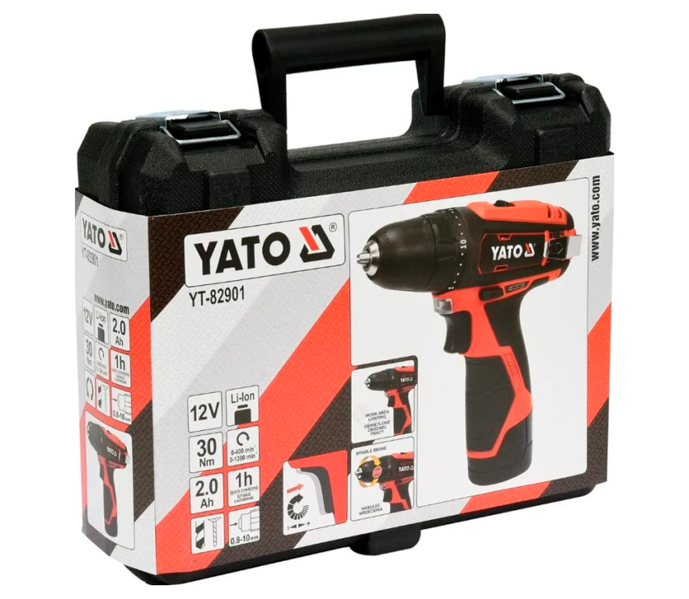 Шуруповерт аккумуляторный YATO YT82901 12В 2Ач photo 2