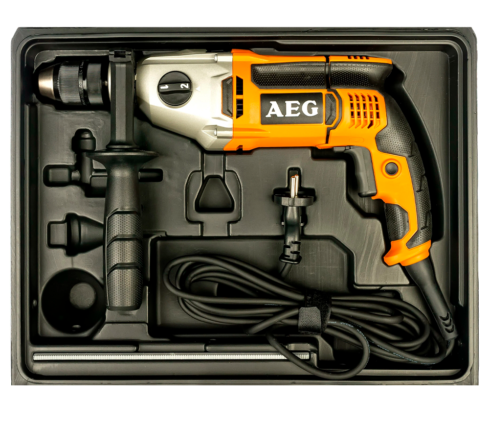 Дрель ударная AEG SB2E1100RV 1100вт photo 3