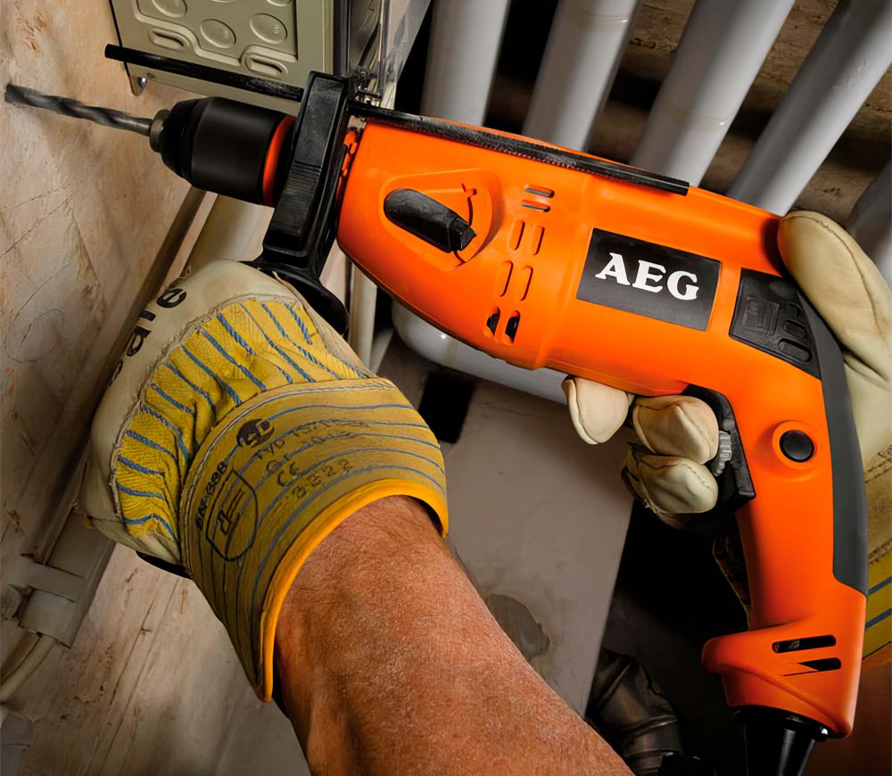 Дрель ударная AEG SB2E750RXST 750вт photo 3