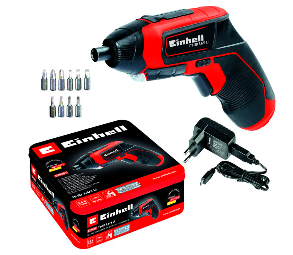 Шуруповерт аккумуляторный EINHELL TE-SD 3.6/1 Li 3.6В 1.5Ач photo 4