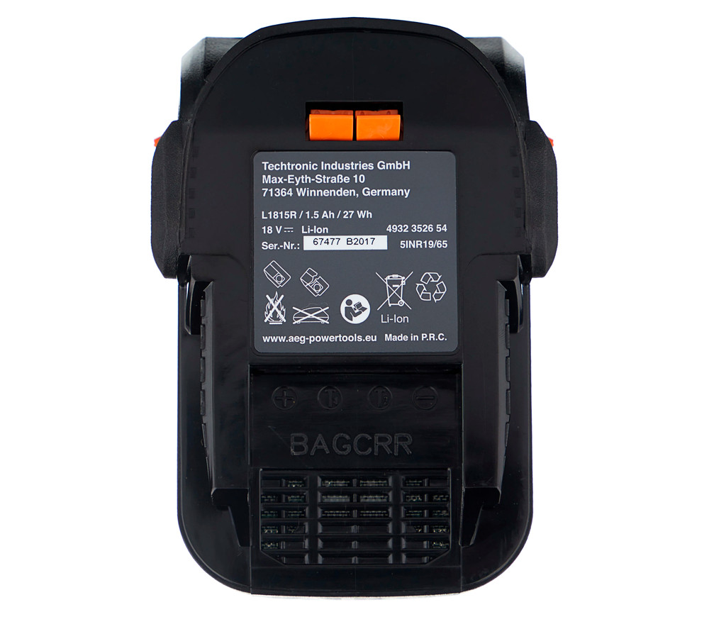 Mașină de înșurubat cu acumulator AEG BS18G2 Li-152C 18V 1.5Ah photo 5