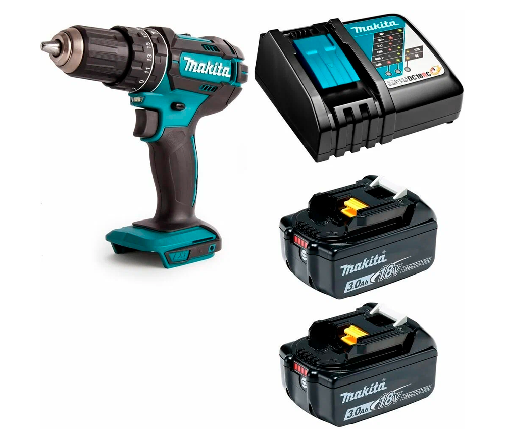 Mașină de înșurubat cu acumulator MAKITA DHP482RFE 18V 3Ah photo 5