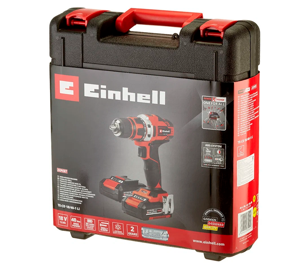 Mașină de înșurubat cu acumulator EINHELL TE-CD 18/40 Li 18V 1.5Ah photo 5