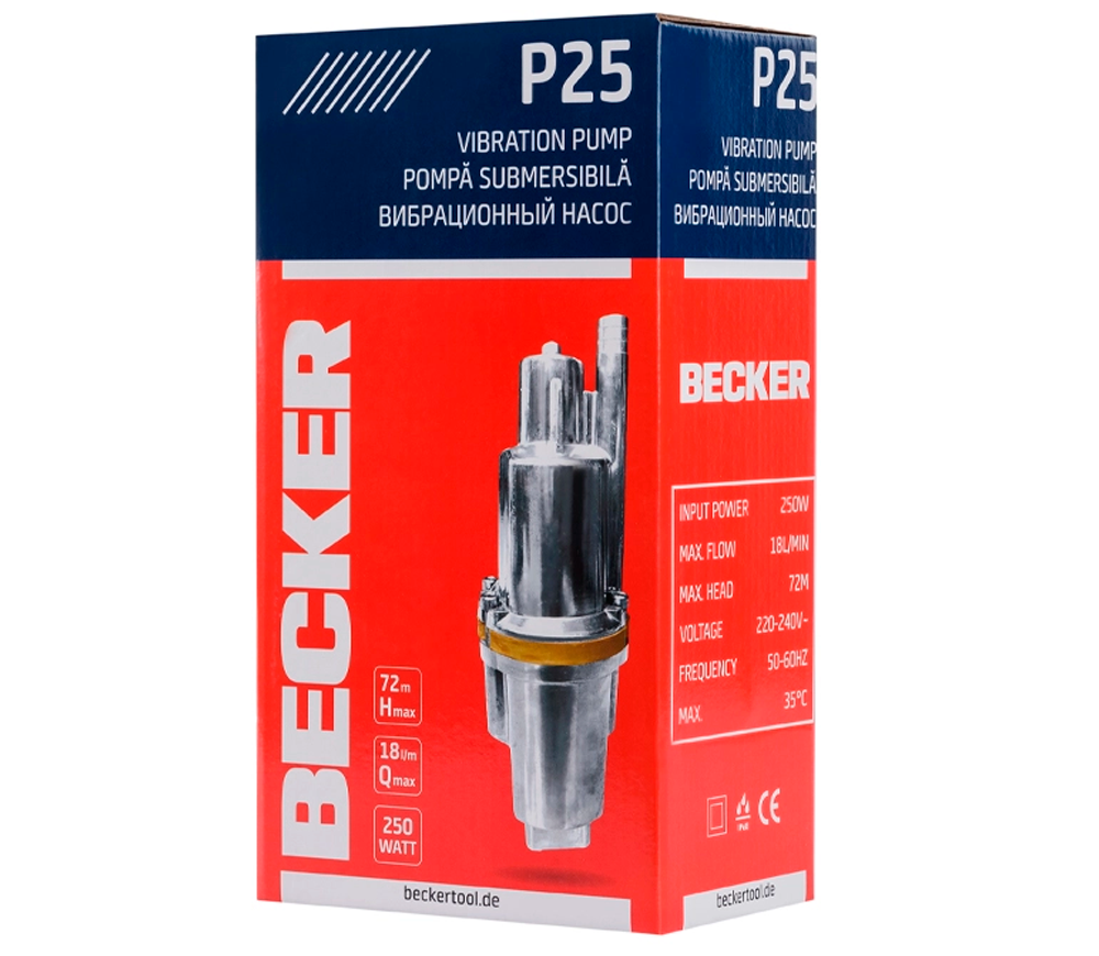 Pompă submersibilă BECKER P25 250w 1080l/h photo 1