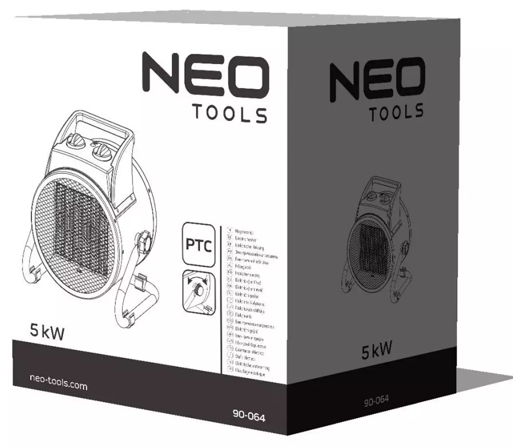 Тепловая пушка NEO TOOLS 90-064 5квт  588 000л/ч photo 4
