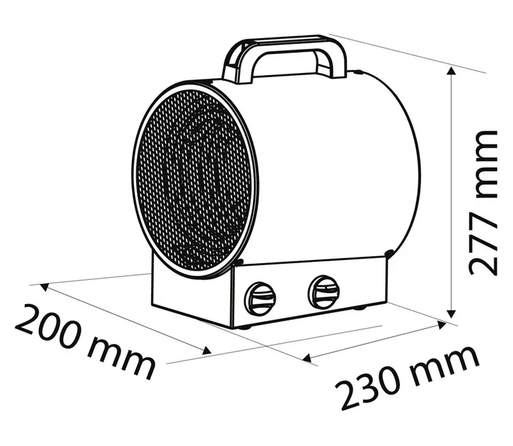 Тепловая пушка NEO TOOLS 90-065 2квт 253 000л/ч photo 4