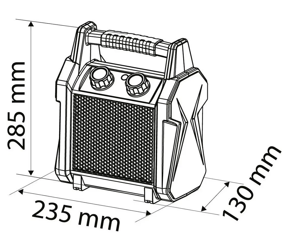 Тепловая пушка NEO TOOLS 90-061 3квт  210 000л/ч photo 4