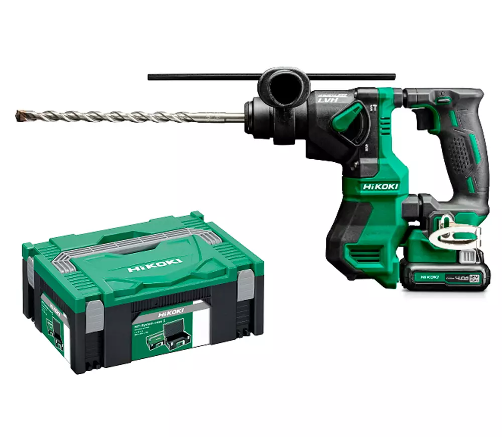 Перфоратор аккумуляторный HIKOKI DH12DDWHZ 1,2Дж 18В 4Ач photo 4