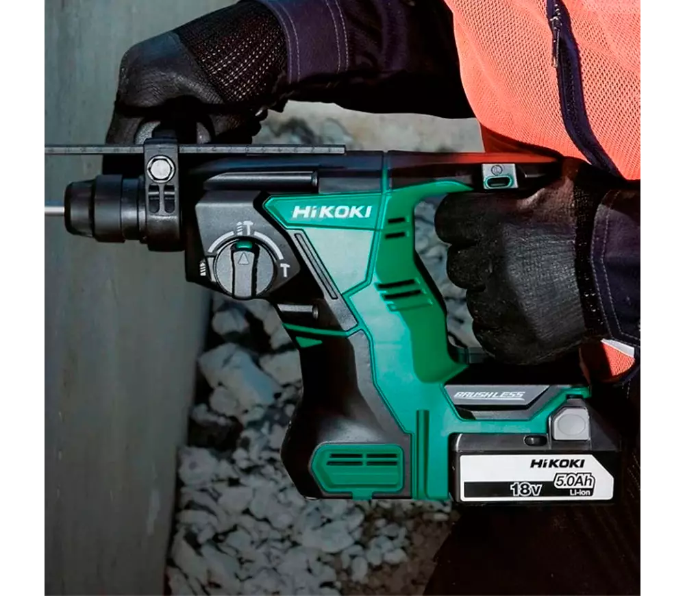Перфоратор аккумуляторный HIKOKI DH18DBLWPZ 2,6Дж 18В 5Ач photo 6