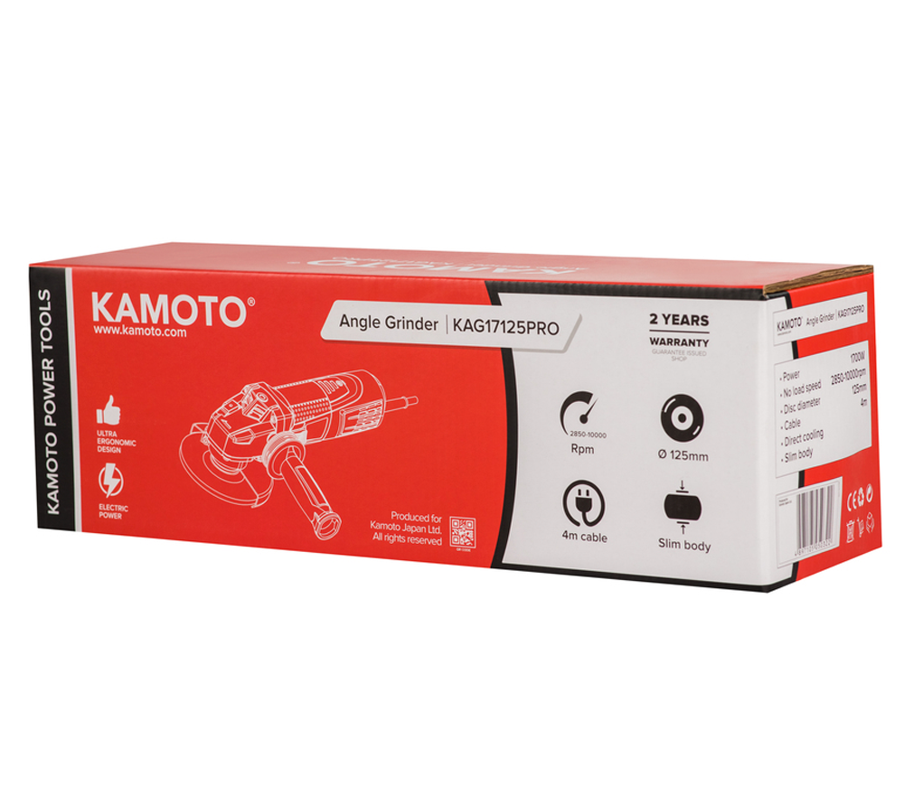 Угловая шлифмашина KAMOTO KAG 17125PRO 1700вт 125мм photo 6