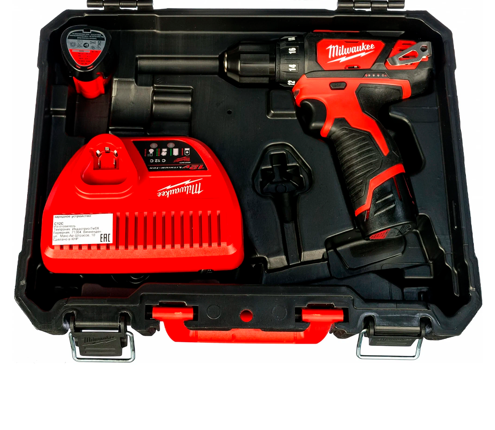 Mașină de înșurubat cu acumulator MILWAUKEE M12BDD-202C 4933441915 12V 2Ah photo 9