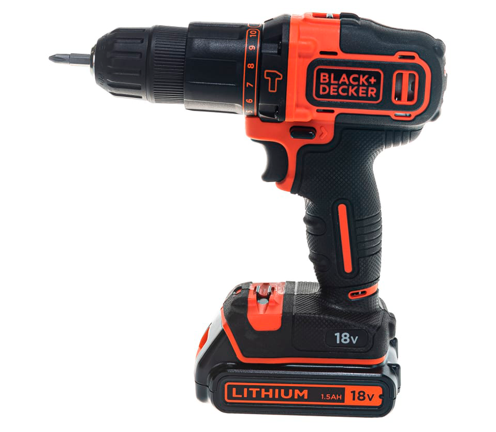 Mașină de înșurubat cu acumulator BLACK&DECKER BDCHD18KB 18V 1.5Ah photo 0
