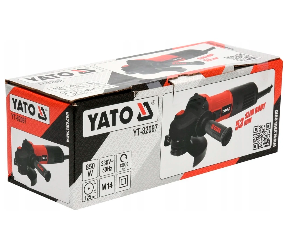 Угловая шлифмашина YATO YT82097 850вт 125мм photo 1