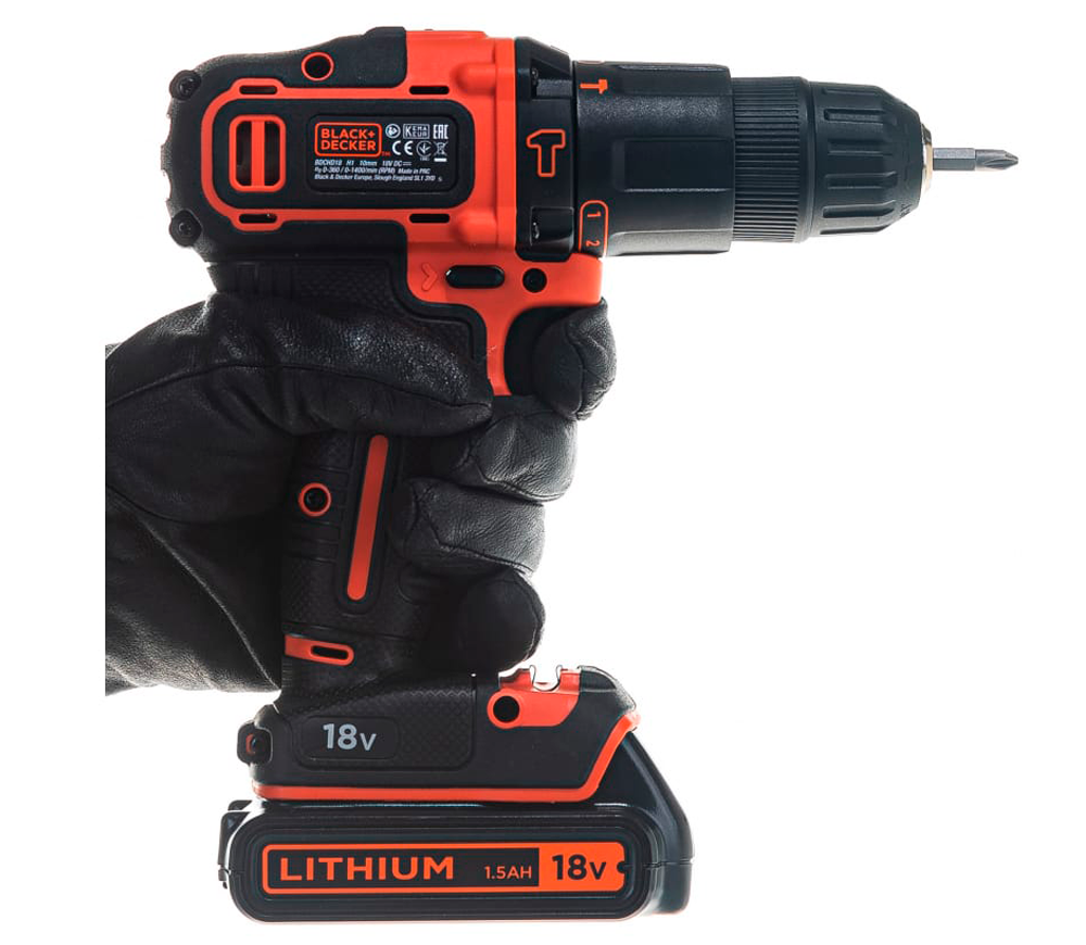 Mașină de înșurubat cu acumulator BLACK&DECKER BDCHD18KB 18V 1.5Ah photo 1