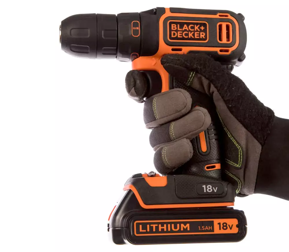 Mașină de înșurubat cu acumulator BLACK&DECKER BDCDC18KB 18V 1.5Ah photo 2