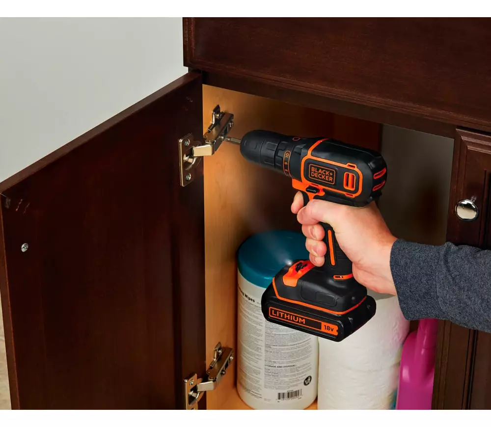 Mașină de înșurubat cu acumulator BLACK&DECKER BDCDC18KB 18V 1.5Ah photo 6
