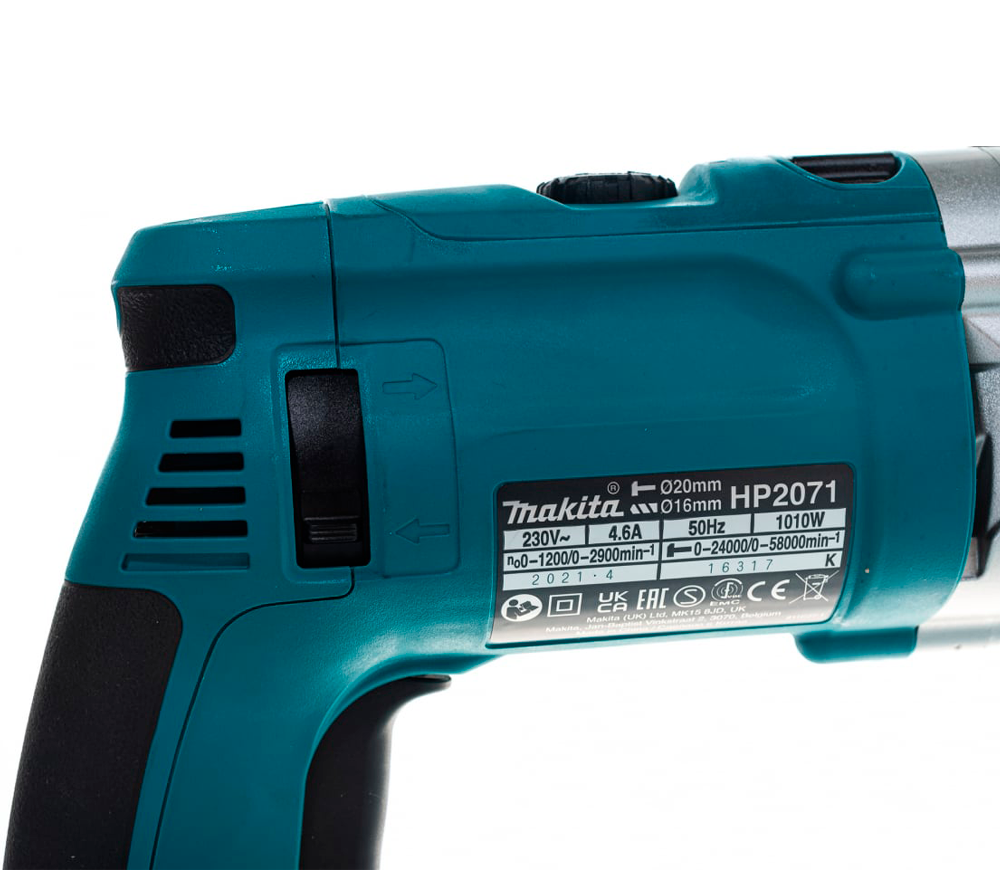 Mașină de găurit MAKITA HP2071 1010w photo 3
