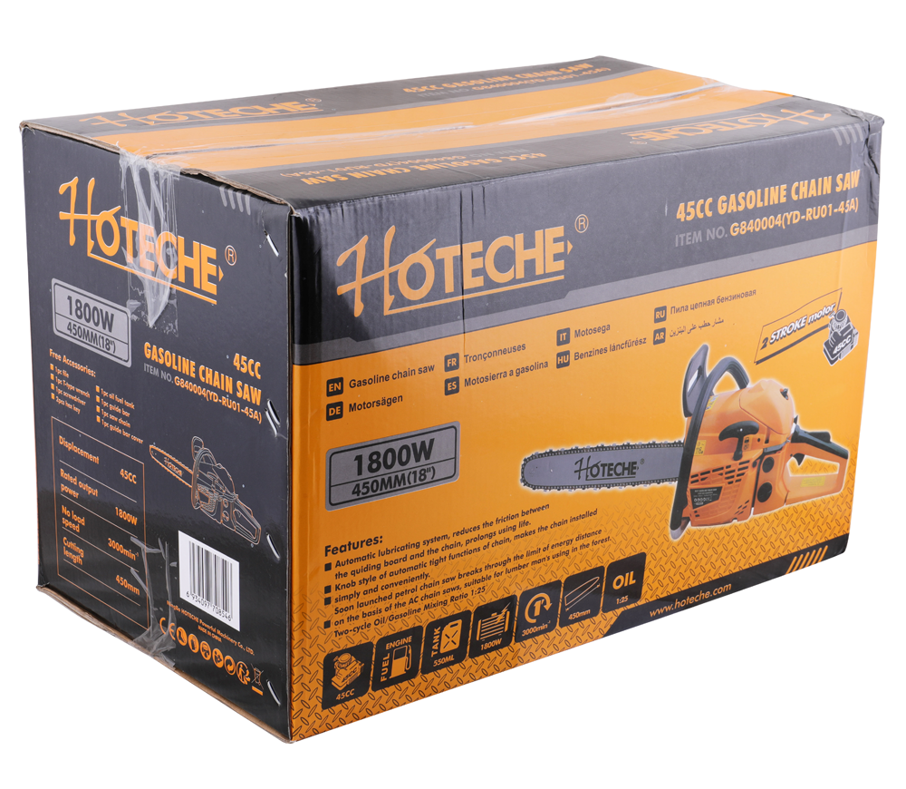 Цепная пила бензиновая HOTECHE G840004 450мм 45см3 photo 4