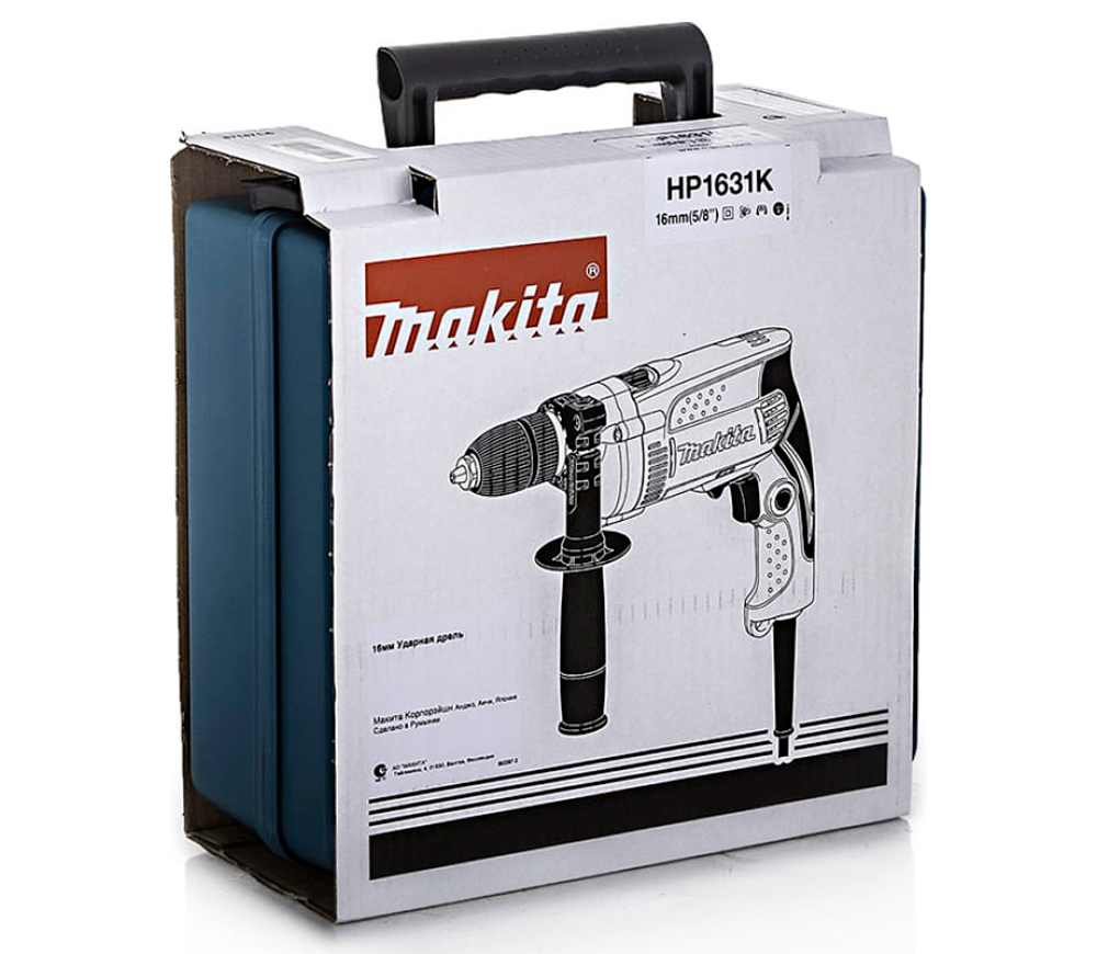 Дрель ударная MAKITA HP1631K 710вт photo 4
