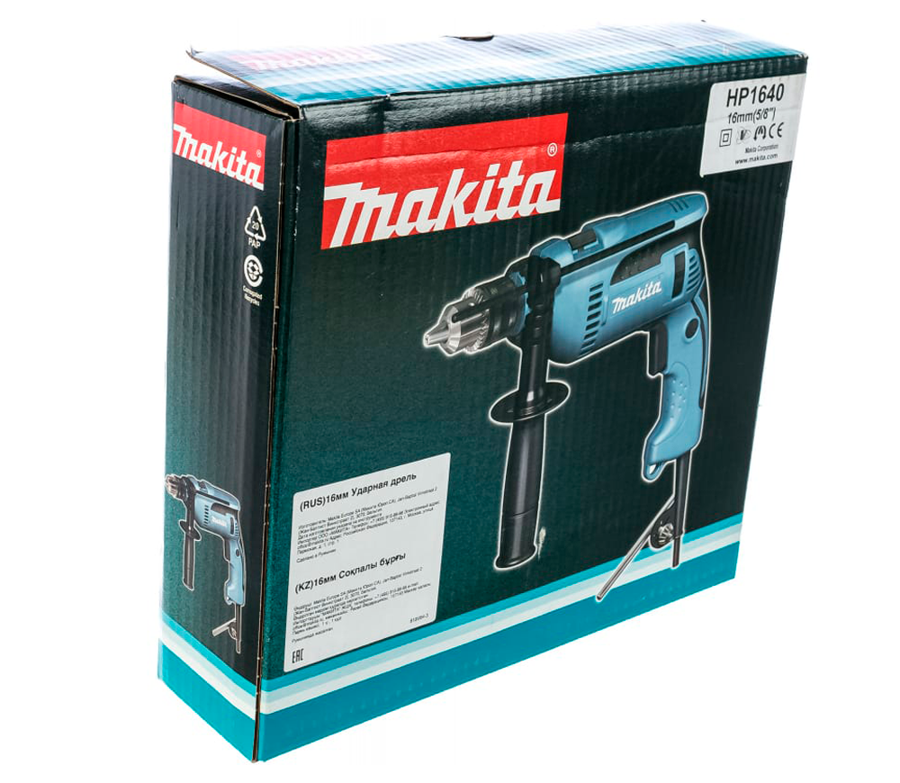 Mașină de găurit cu percutie MAKITA HP1640 680w photo 4
