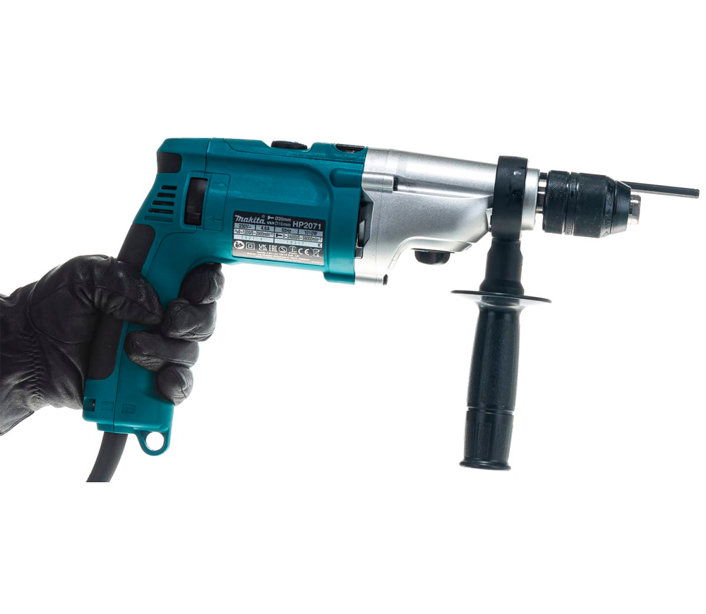 Mașină de găurit MAKITA HP2071 1010w photo 5