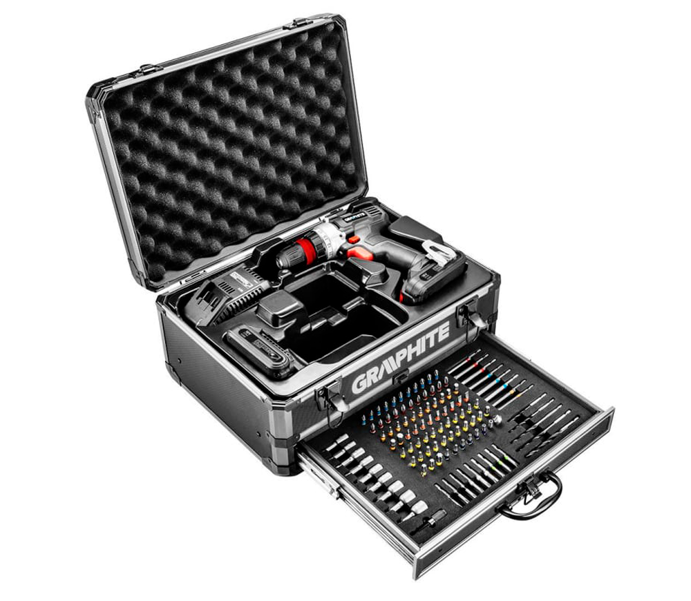 Шуруповерт аккумуляторный GRAPHITE 58G022-PS15 18В 2Ач photo 5