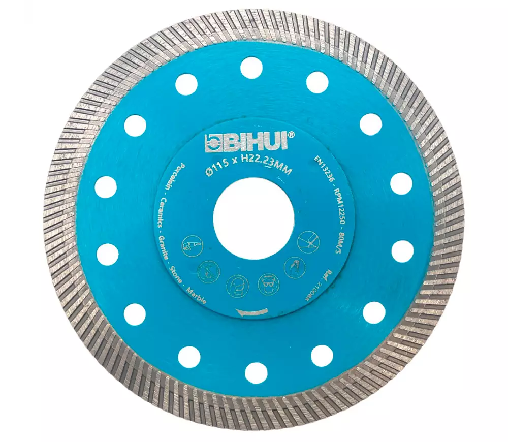 Disc de tăiat cu diamant BIHUI DCBN115 115mm turbo Cermică/Marmura/Granit photo