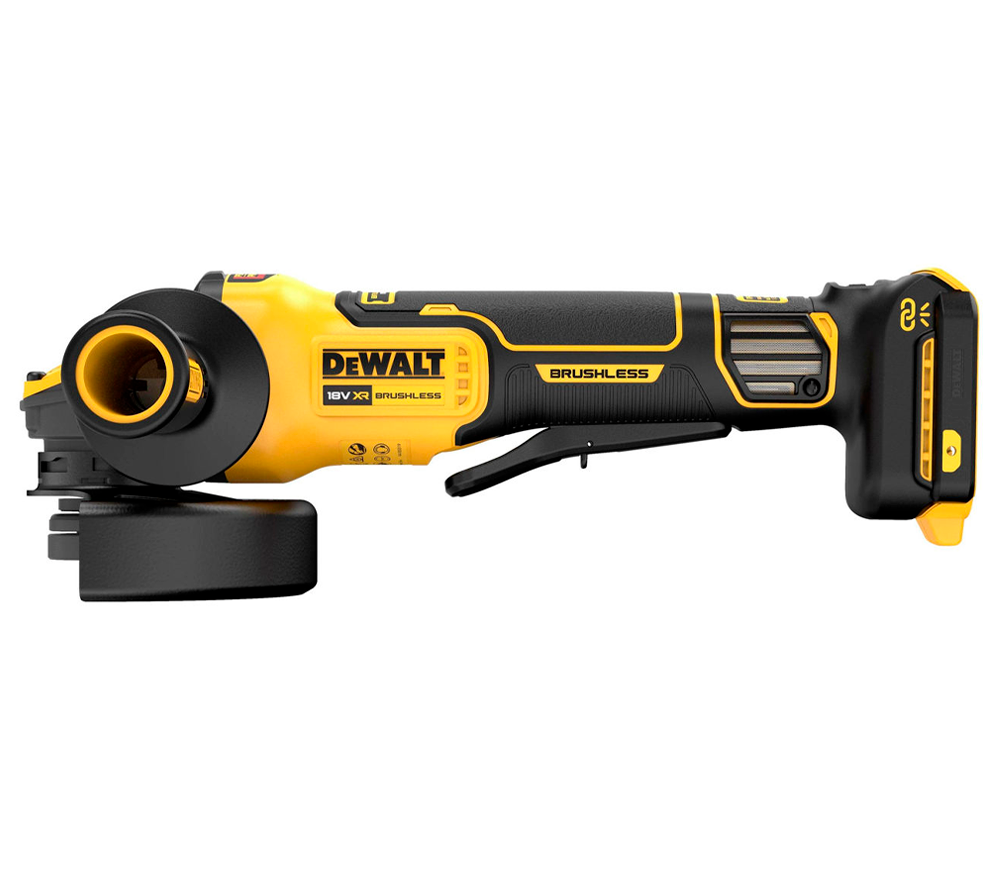 Угловая шлифмашина аккумуляторная (без аккумуляторов) DEWALT DCG416VSN 125мм 18-54В photo 0
