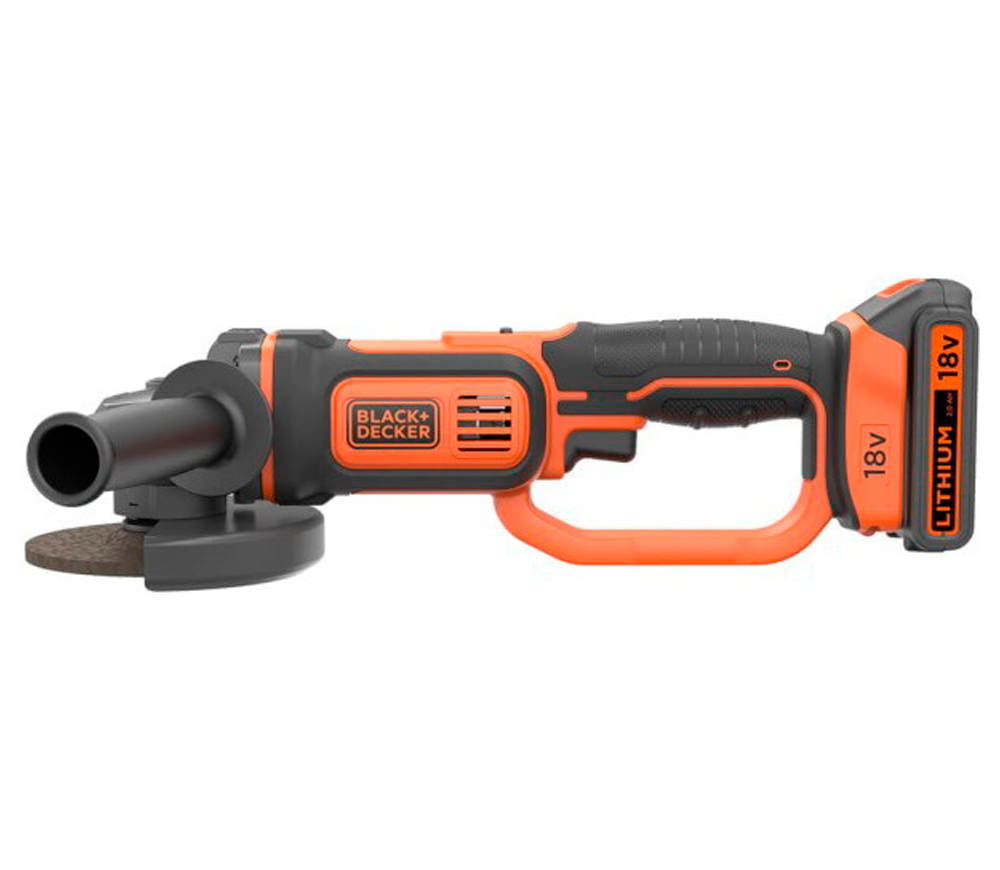 Угловая шлифмашина аккумуляторная BLACK&DECKER BCG720M1 125мм 18В 4Ач photo 0