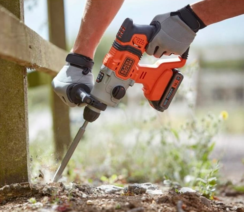 Перфоратор аккумуляторный BLACK&DECKER BCD900E2K 1.2Дж 18В 2.5Ач photo 1