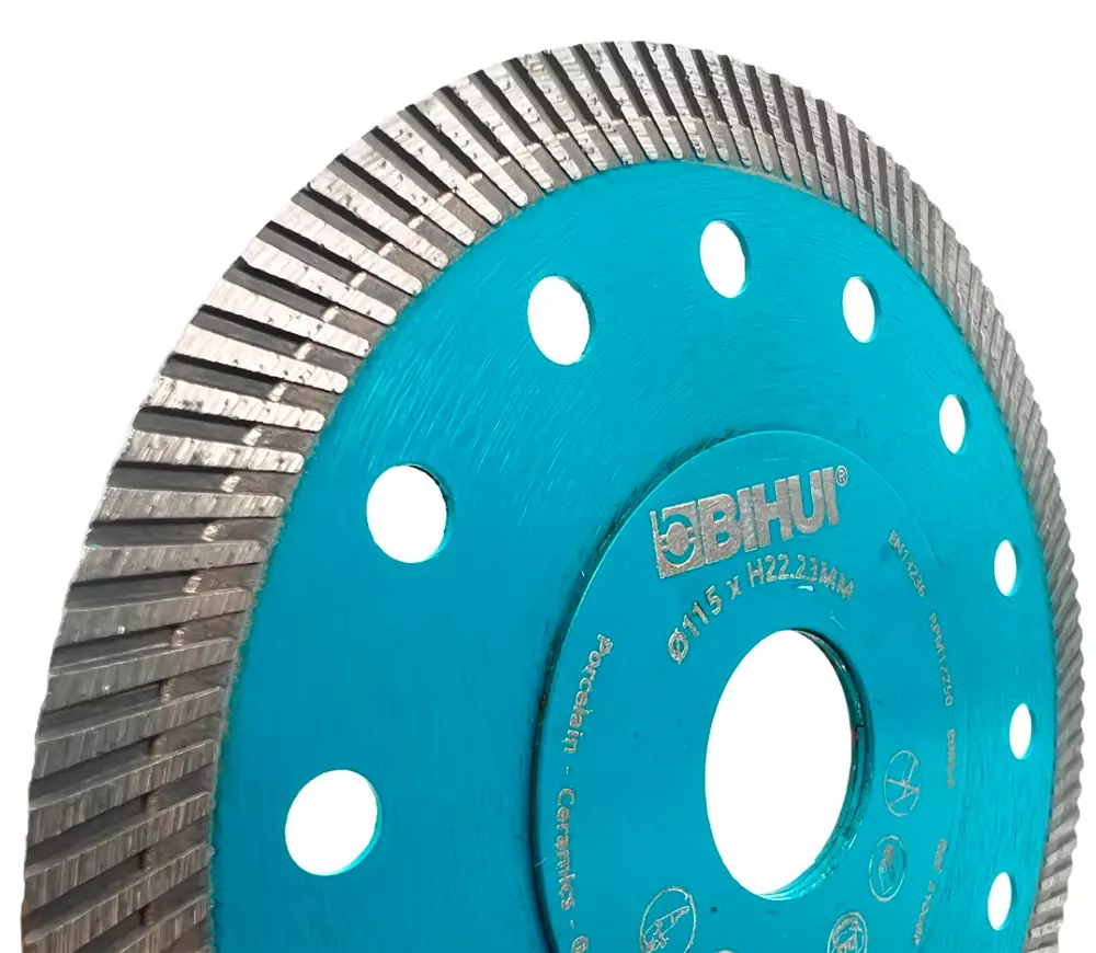 Disc de tăiat cu diamant BIHUI DCBN115 115mm turbo Cermică/Marmura/Granit photo 2