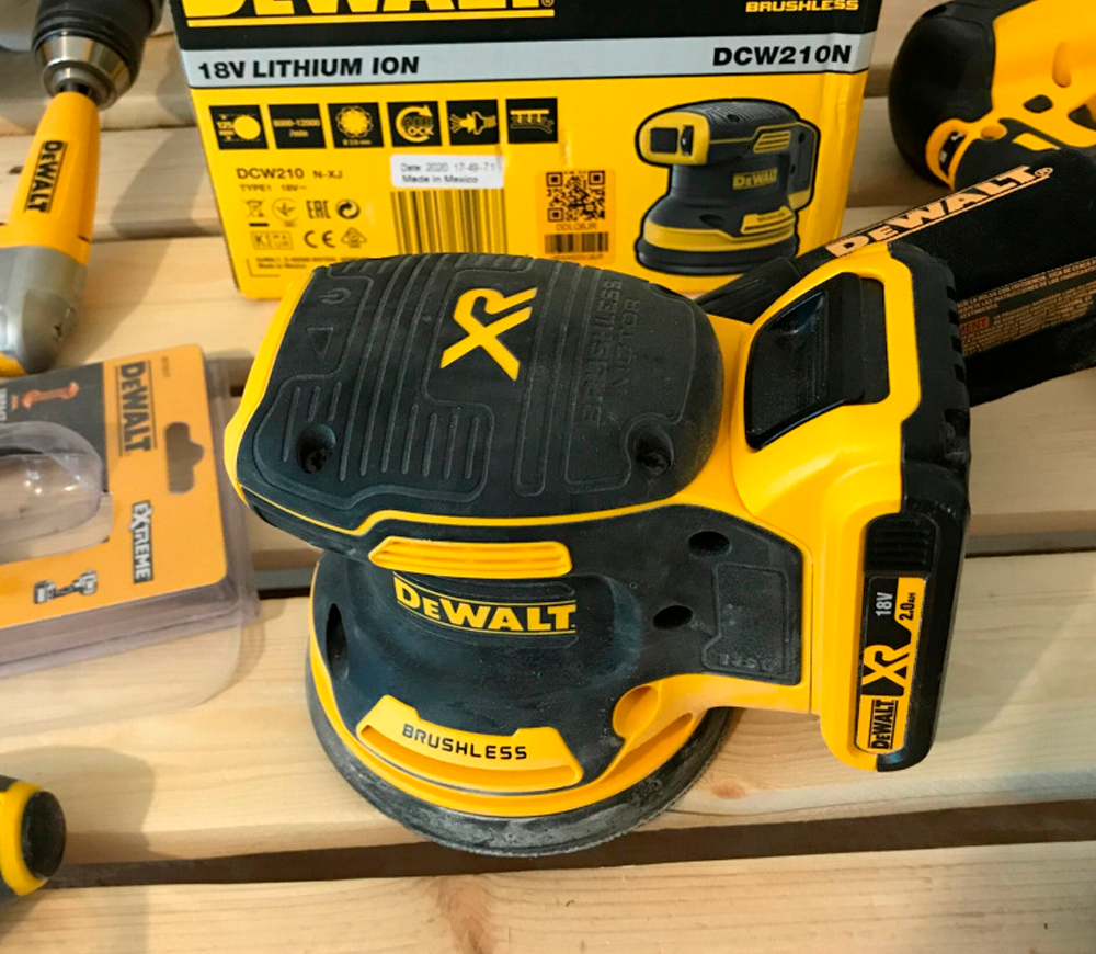 Шлифмашина эксцентриковая DEWALT DCW210N  125 photo 3