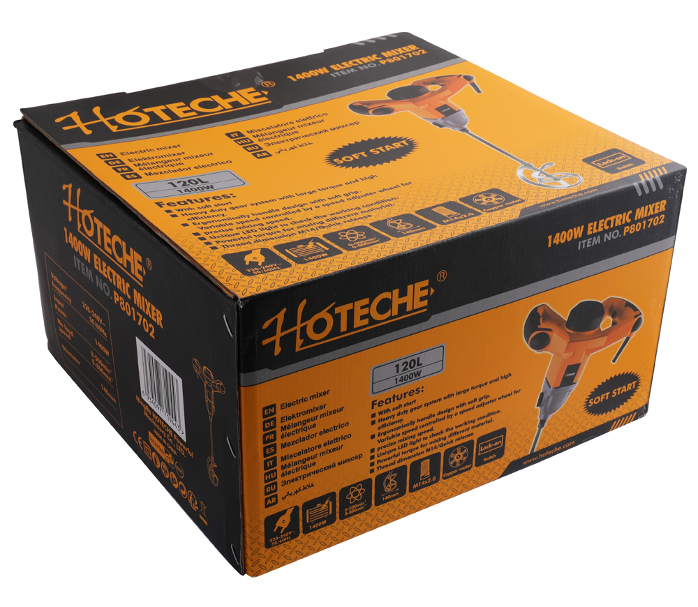 Миксер строительный HOTECHE P801702 1400вт photo 3