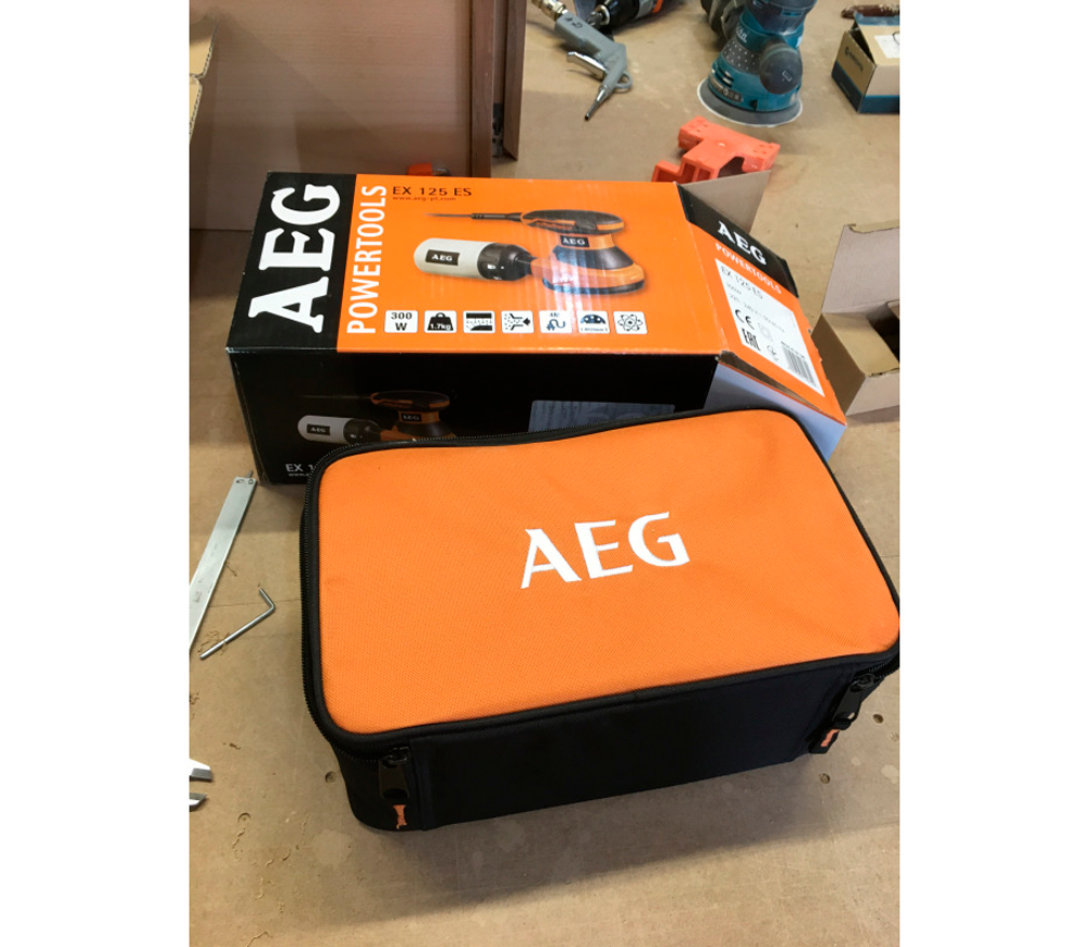 Шлифмашина эксцентриковая AEG EX 125 ES 300вт 125мм photo 7