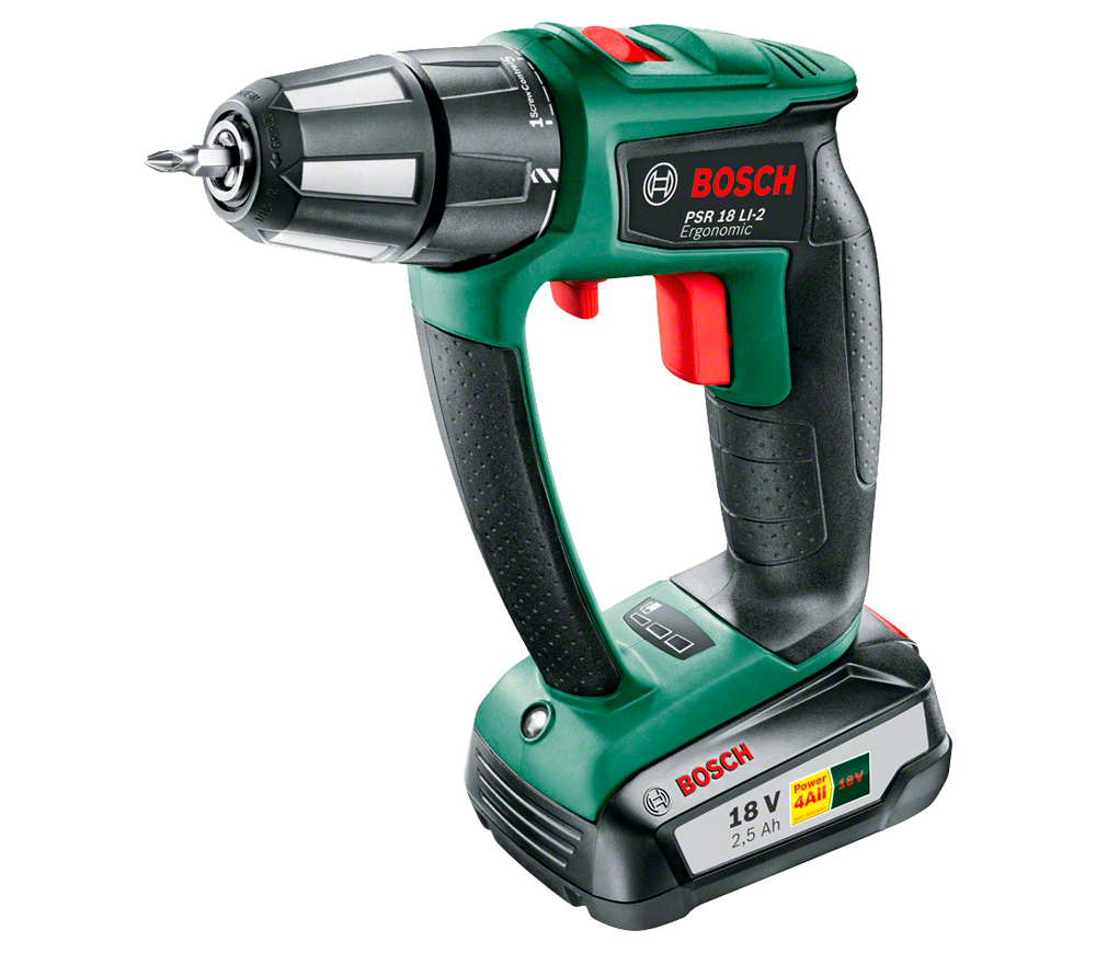 Mașină de înșurubat cu acumulator BOSCH PSR 18 LI-2 18V 2.5Ah photo
