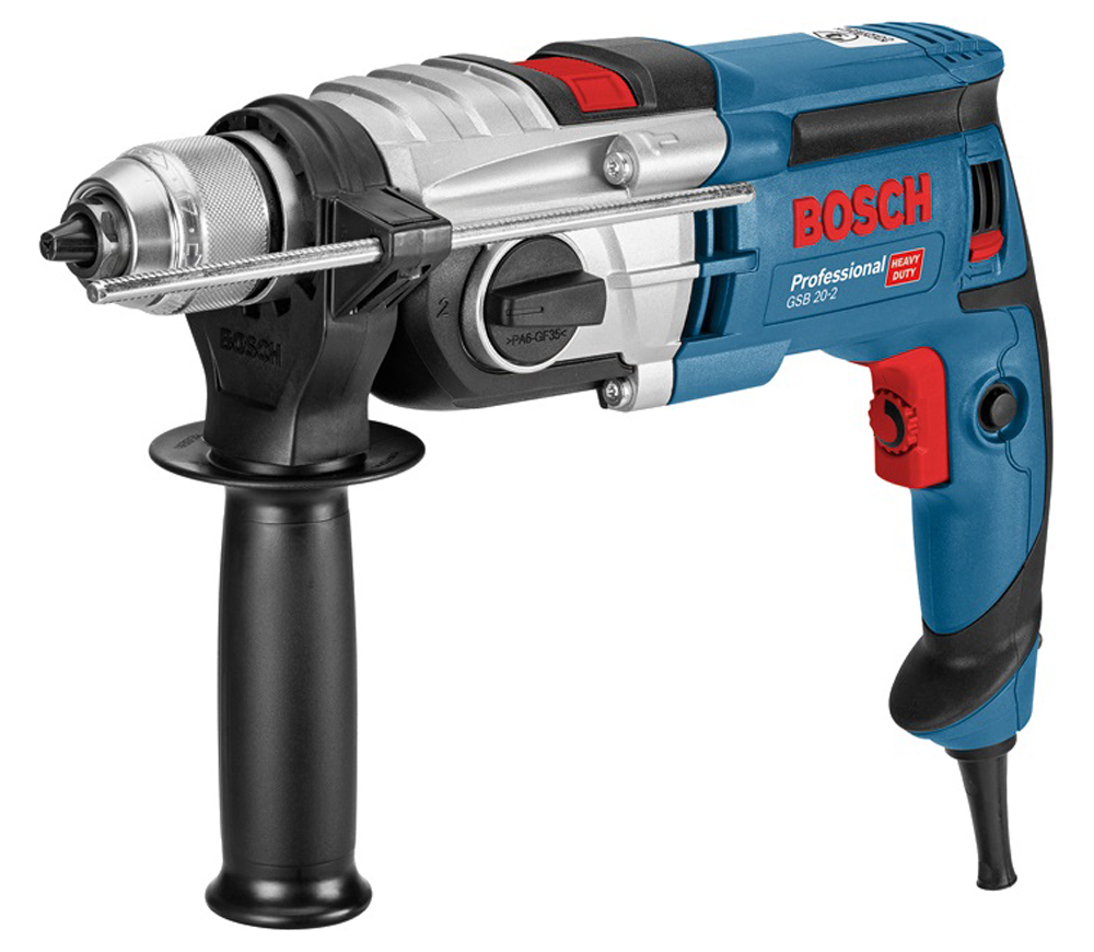 Mașină de găurit cu percuție BOSCH GSB 20-2  850w photo