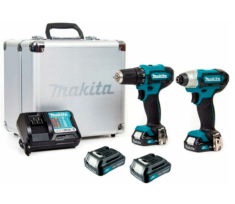 Набор шуруповертов аккумуляторных MAKITA CLX224X 12В 1.5Ач photo