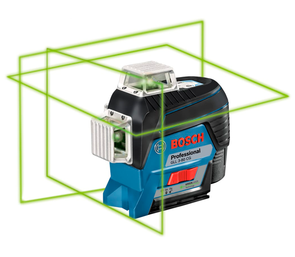 Лазерный уровень BOSCH GLL 3-80 CG 3луча 30m photo