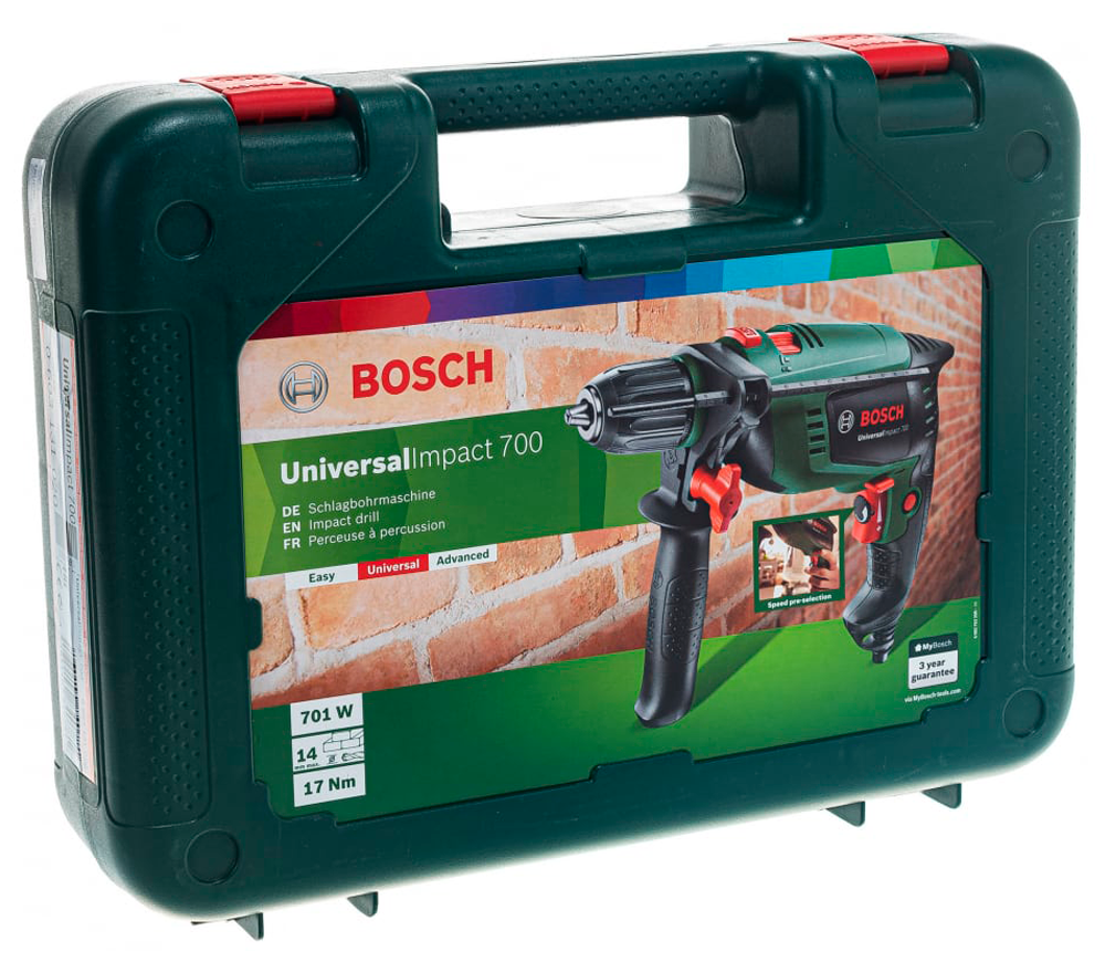 Mașină de găurit cu percuție BOSCH UniversalImpact 700  701w photo 8