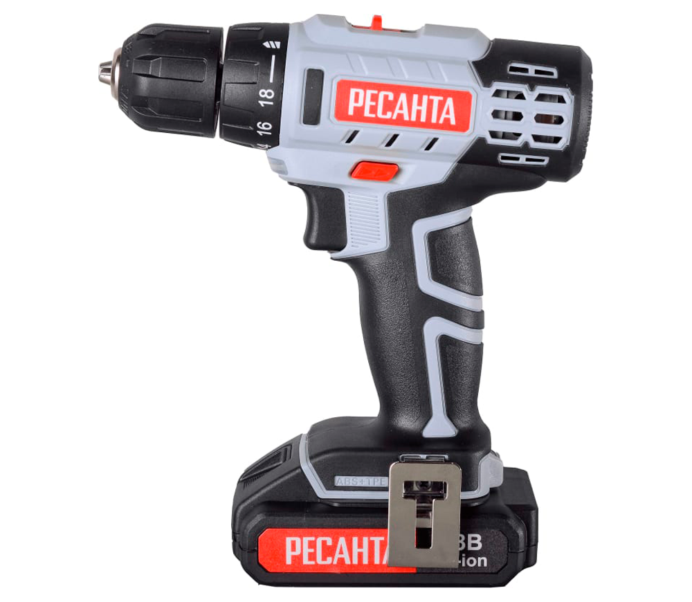 Mașină de înșurubat cu acumulator RESANTA ДA-18-2ЛК 75145 18V 2Ah photo 0