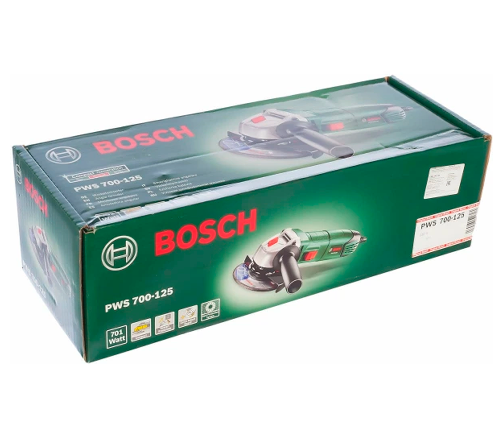 Угловая шлифмашина BOSCH PWS 700-125 701вт 125мм photo 0