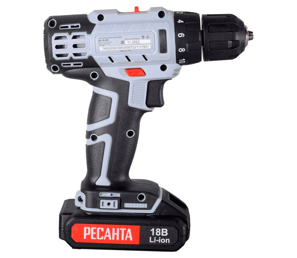 Mașină de înșurubat cu acumulator RESANTA ДA-18-2ЛК 75145 18V 2Ah photo 1